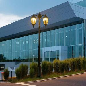 Lampe de jardin européenne d'extérieur, corps en aluminium IP65, étanche, pour allée, villa, cour, style rétro, lumière décorative - Product Image 1