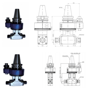 หัวจับมุมอเนกประสงค์ 90 องศา รุ่น DK90-YW16 |   BT40/BT50/HSK63A/HSK100A |   4500 รอบต่อนาที |   <span class=keywords><strong>46</strong></span> นิวตันเมตร - Product Image 4
