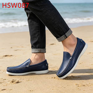 ZYF, Scarpe Nautiche Versatili Marroni/Blu Lavato Senza Bolli per Esplorazioni Urbane e Viaggi HSW089 - Product Image 5