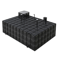 Personnalisé 10 cubes à 5000 cubes grands réservoirs d'eau domestique réservoir de stockage d'eau galvanisé structure en acier tour de réservoir d'eau