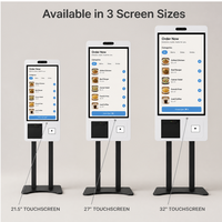 Intelligenter Hotel-Selbstbedienungs-Kiosk 21,5 Zoll Touchscreen SDK Barcode-Leser Zimmerkarten-Ausgabeautomat Reisepass-Scanner-Terminal