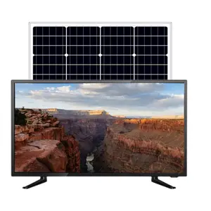 Guangzhou manufacturer solar tv 12v dc solar tv 22 24 inch led tv television and lower energy consunptiom