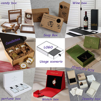 Caja de Regalo Plegable de Cartón Rígido Blanco de Lujo, Materiales Reciclados, Grabado en Cuatro Colores, Cuerda Portátil, Personalizable