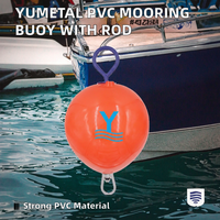 Bouée d'amarrage en PVC pour bateau, accessoire de yacht marin, boule flottante avec tige de liaison