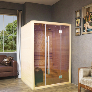 Mini <span class=keywords><strong>Sauna</strong></span> Interior Tradicional para 2 Personas con Control <span class=keywords><strong>WIFI</strong></span>, Cuartos de Spa, Calentamiento Rápido y Bajo Consumo de Energía - Product Image 3