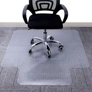 Tapis de chaise haute de bureau en plastique robuste pour tapis protecteur de tapis de tapis de chaise en verre pour chaise de bureau