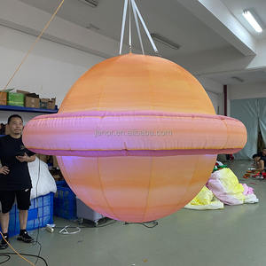 <span class=keywords><strong>Pianeta</strong></span> <span class=keywords><strong>saturno</strong></span> gonfiabile appeso con pianeti gonfiabili ad anello per la decorazione a tema - Product Image 3