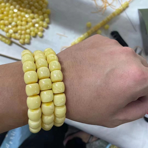 Perle lucidate con pietre preziose di ambra baltica gialla naturale di vendita calda per gioielli popolari - Product Image 2