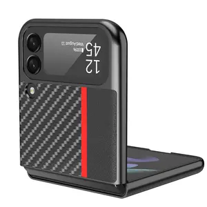פחמן סיבי FlipPhone מקרה עבור גלקסי Z Flip 4