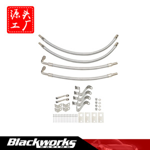 Kit de extensión de vástago trenzado de acero inoxidable de 26.8cm y 39.2cm para válvulas de neumático de rueda doble, reparación y reemplazo universal para neumáticos sólidos - Product Image 4