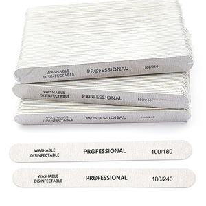 High Quality OEM Custom Logo Disposable Nail File Waterproof Double-Sided Wooden Emery Promotional Customizable Nail File