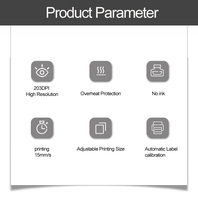 Printer Thermal Portabel A4 Mini Nirkabel Laris untuk Android untuk Pencetakan Kertas Thermal