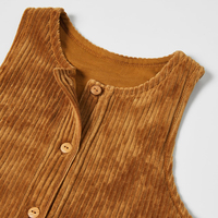 Combinaison une pièce décontractée pour enfants, salopette pour enfants de couleur unie, fabricant de vêtements de salon, combinaison en velours côtelé