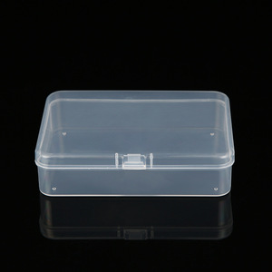Rectangular Transparent PP Plastic Storage Box With Lid Small Desktop Organizer For Jewelry Socks Remote Control Shoes Underwear - Product Image 4