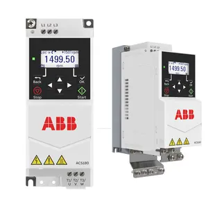 Unidade de frequência variável, ACS180-04N-09A4-4 4kw/3kw ac drives 3ph vfd AC380-480V inversor ip20 para unidade de maquinário abb