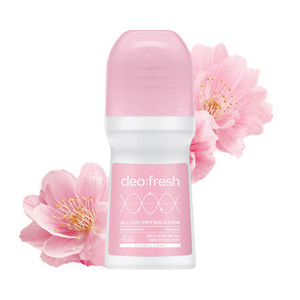 Deodorante Roll-On-The-Body profumato floreale da 75ml antitraspirante effetto rinfrescante duraturo ingredienti chimici balsamo alla fragola - Product Image 1