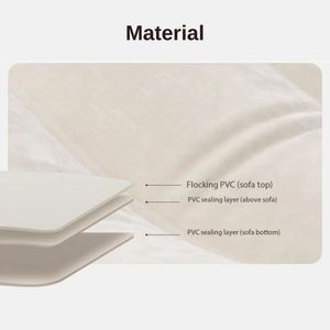 Modern New Double Recliner Inflatable PVC Soft Comfortable Lazy Sofa <strong>Bean</strong> <strong>Bag</strong> <strong>Fill</strong> Foldable Lounge Chair Backrest Armrests Set - Product Image 4