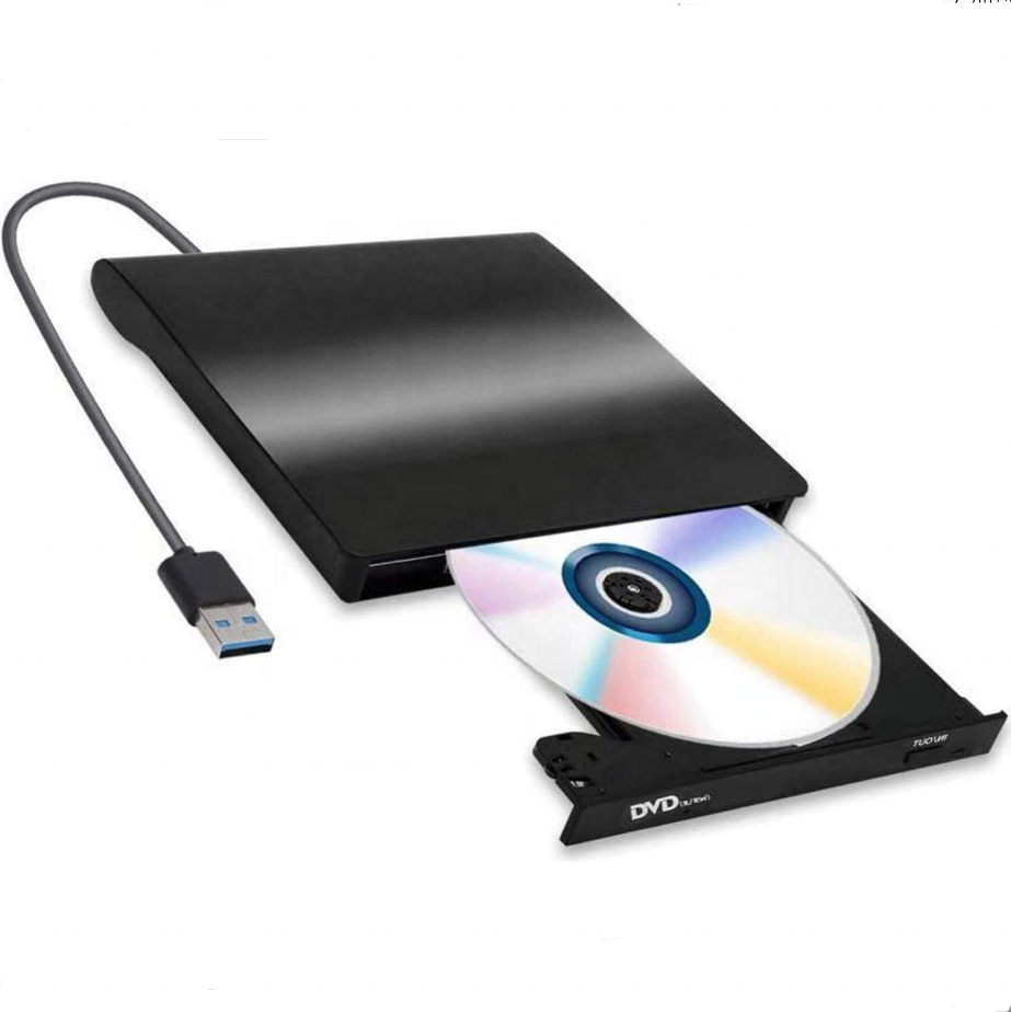 [GIET] Внешний DVD-привод, внешний CDDVD-привод для ноутбука, USB 3,0, портативный CDDVD +-RW Драйв, DVD-плеер для ноутбука, CD ROM, горелка