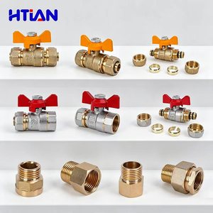 Kit de raccords de tuyauterie en laiton filetés : coudes, tés, manchons, bouchons pour raccordement de plomberie CE ISO9001 - Product Image 4