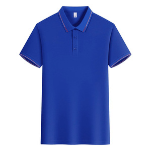 Polo Shirt Unisex Short Sleeve Solid Color Polyester Workwear Daily Use - Product Image 3