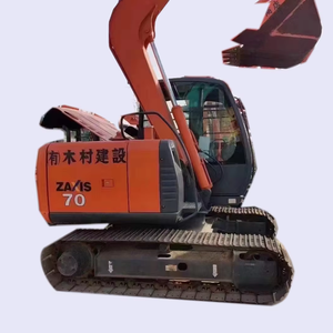 Excavatrice Hitachi Zx70 d'occasion, capacité de 7 tonnes, mini-excavatrice, machine à chenilles, en vente en stock, pompe hydraulique Shimadzu - Product Image 1