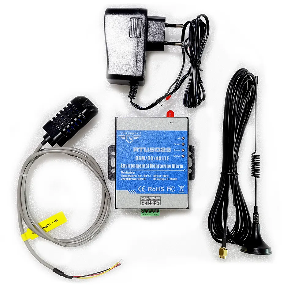 RTU5023 GSM 4G RTU sıcaklık nem alarmı AC/DC güç kayıp alarmı uzaktan kontrol monitörü destek zamanlayıcı raporu APP