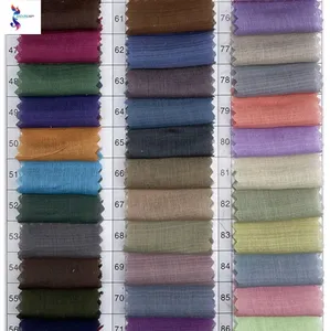 Vente en gros Fournisseur de la Chine Lot de stock de tissus en coton de soie teints colorés pour vêtement