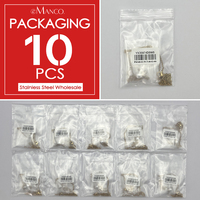 eManco 10PCS Collier en Y délicat en acier inoxydable avec perles et chaîne réglable pour femme, idéal pour le quotidien et les tenues