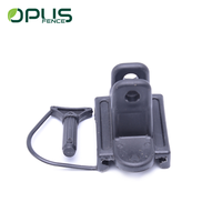 Aislante de Material PP Negro para Cerca Eléctrica, Modelo JYZ028, Compatible con Cuerdas de 8 mm para Seguridad Agrícola