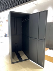 Caja de Almacenamiento para <span class=keywords><strong>Bicicletas</strong></span> de Exterior, Acero Galvanizado, Cobertizo para <span class=keywords><strong>Bicicletas</strong></span> Resistente, Casillero Vertical para <span class=keywords><strong>Bicicletas</strong></span>, <span class=keywords><strong>Garaje</strong></span> Seguro para <span class=keywords><strong>Bicicletas</strong></span>, <span class=keywords><strong>Armario</strong></span> de Acero para Exterior - Product Image 6