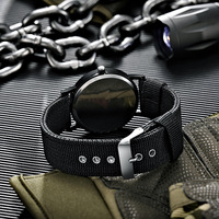 Le plus récent pas cher logo personnalisé Design Textile vert marine Nylon tressé Bracelet 40mm Quartz Sport lumineux Montre pour hommes