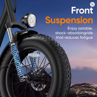 Vélo Électrique Urbain E20 Pro pour Adultes, Pliant, Pneus Larges, Acier Carbone, Moteur Arrière 750W Sans Balais, Batterie 15AH, Vélo Tout-Terrain Électrique