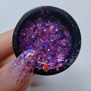 WEKIKOU Vente en gros de vernis à ongles en gel UV à <span class=keywords><strong>paillettes</strong></span> arc-en-ciel sirène, Smalto Semipermanente, gel à ongles à <span class=keywords><strong>paillettes</strong></span> semi-permanent - Product Image 4