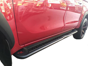 Greatway, Nuevos estribos de acero de hierro negro, escalones laterales compatibles con HILUX/VIGO/NAVARA NP300/ RANGER T6/T7/TRITON <span class=keywords><strong>DKR</strong></span>/ - Product Image 2