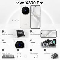 vivo X300 Pro 2026 5G Smartphone Octa Core avec Reconnaissance Faciale, Écran AMOLED 120Hz, Caméra 200MP+50MP+50MP, Nouveau Android Original VIVO