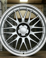 RUNLUN15/16/17/18/19 Nuevas Llantas de Aleación de Aluminio Plateadas Universales de Múltiples Radios para Automóvil, Garantía de 3 Años, Incluye Pernos