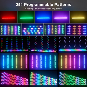 120 Wát công suất cao đèn 666 hạt RGB <span class=keywords><strong>LED</strong></span> Pixel tường máy giặt thanh ánh sáng với 254 năng động chạy đuổi theo hiệu ứng cho Câu Lạc Bộ sân khấu bên - Product Image 4