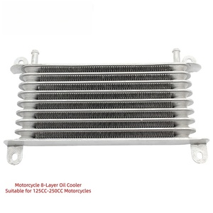 Vente en gros d'usine, refroidisseur d'huile à 8 couches, refroidisseur d'huile de moteur universel en aluminium pour motos de 125 CC à 250 CC - Product Image 3