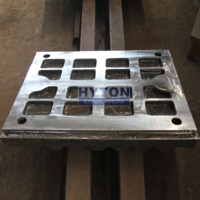 Pièces de concasseur de roche Plaque de mâchoire fixe et plaque de mâchoire mobile Moulage pour C100 Avec qualité d'origine