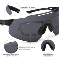 Lunettes de soleil, lunettes de soleil de cyclisme pour hommes et femmes, lunettes de sport pour le cyclisme et la conduite