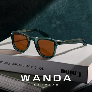 Wanda Fashion Lunettes de soleil rectangulaires à monture complète polarisées UV400 unisexe protection solaire s31243 - Product Image 2