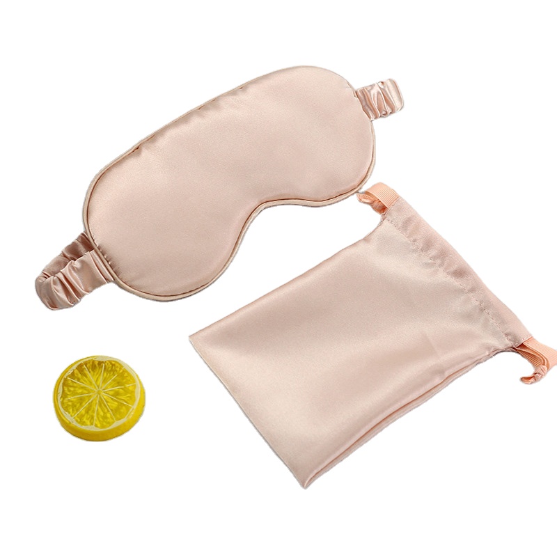 Hot Sale Customized Promotion Free Gift Set Imitate silk sleeping eye mask