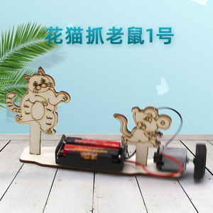 Kit de Ciencia DIY de Madera para Construir un Juguete Educativo Manual de Gato y Ratón para Niños de 7-9 Años, Proyecto de Aprendizaje STEAM - Product Image 5