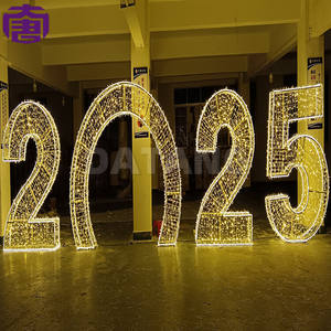 ไฟประดับรูปตัวอักษร LED สำหรับปีใหม่, ไฟ LED ลาย 3 มิติ สำหรับคริสต์มาสและตกแต่งภายนอกอาคาร - Product Image 3