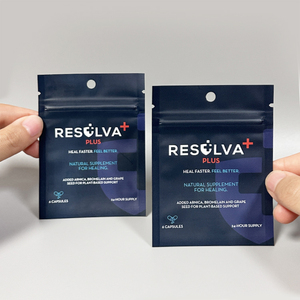 Piccolo Logo personalizzato con sigillo a tre lati bustina integratore di proteine in polvere sacchetto per campione singolo vuoto - Product Image 4