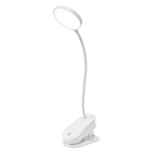 Lámpara de Escritorio con Clip, Interruptor Táctil de Encendido/Apagado, Carga USB, Protección Ocular, LED Regulable, Moderna, Pequeña, para Dormitorio - Product Image 1