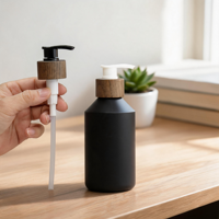 Bouteilles à pompe en plastique PET Soft Touch 200 - 500 ml pour shampoing, lotion, savon liquide dans la salle de bain, la cuisine, la chambre à coucher