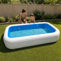 Aufblasbarer Swimmingpool aus China, PVC-Kinderpool, Rechteckig oder Rund, Sommer-Schwimmbecken, Direkt vom Hersteller
