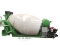 Camion malaxeur à béton à usage sec et humide, à décharge rapide, avec remorque, tricycle ou camion