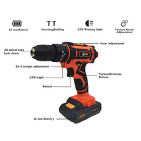 Perceuse au lithium mini perceuse électrique sans fil portable au lithium 12v 18v rechargeable de haute qualité